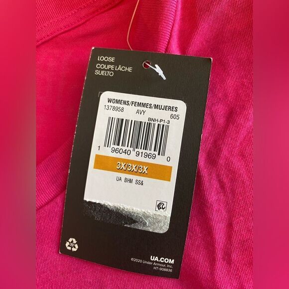 NWT under armor BIPOC black liberation Athleisure sport athletic top plus 3x - Picture 6 of 10